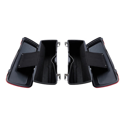 Red Hard Saddlebag for Harley Touring Road King Street Glide (1994–2013)