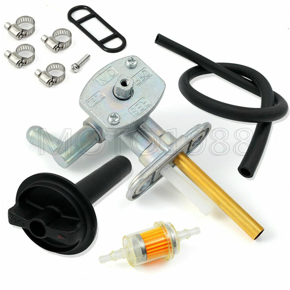 Fuel Valve Petcock & Lever Screw for Kawasaki Prairie 360 KVF360 (2003–2013)
