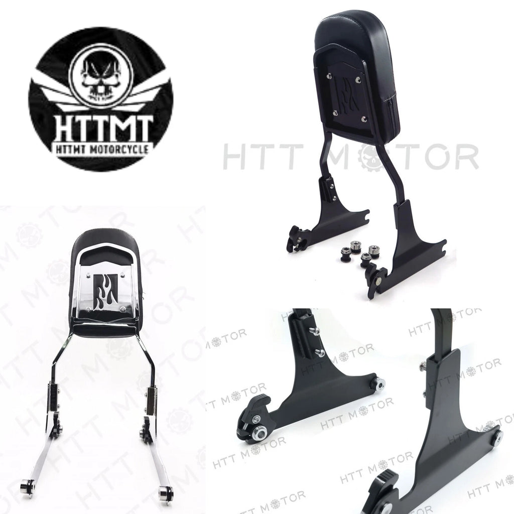 Flame Detachable Backrest Sissy Bar for Softail FLST FXST (1990–2023)