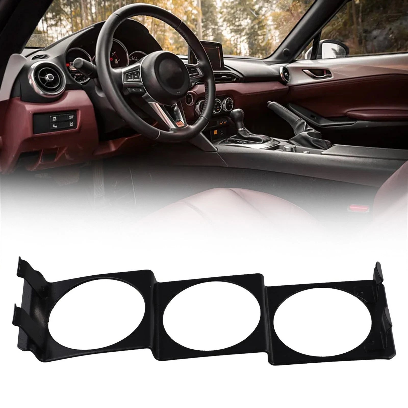 Triple 52mm Gauge Mount for Universal Fit (No Specific Year/Model)