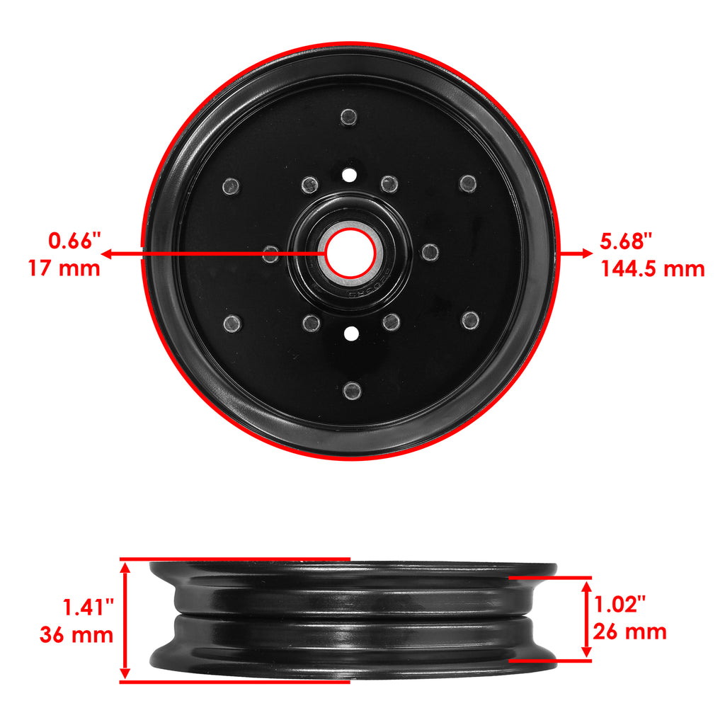 Deck Pulley 48 Inch Replacement for Hustler Trim Star Lawn (2000–2010)
