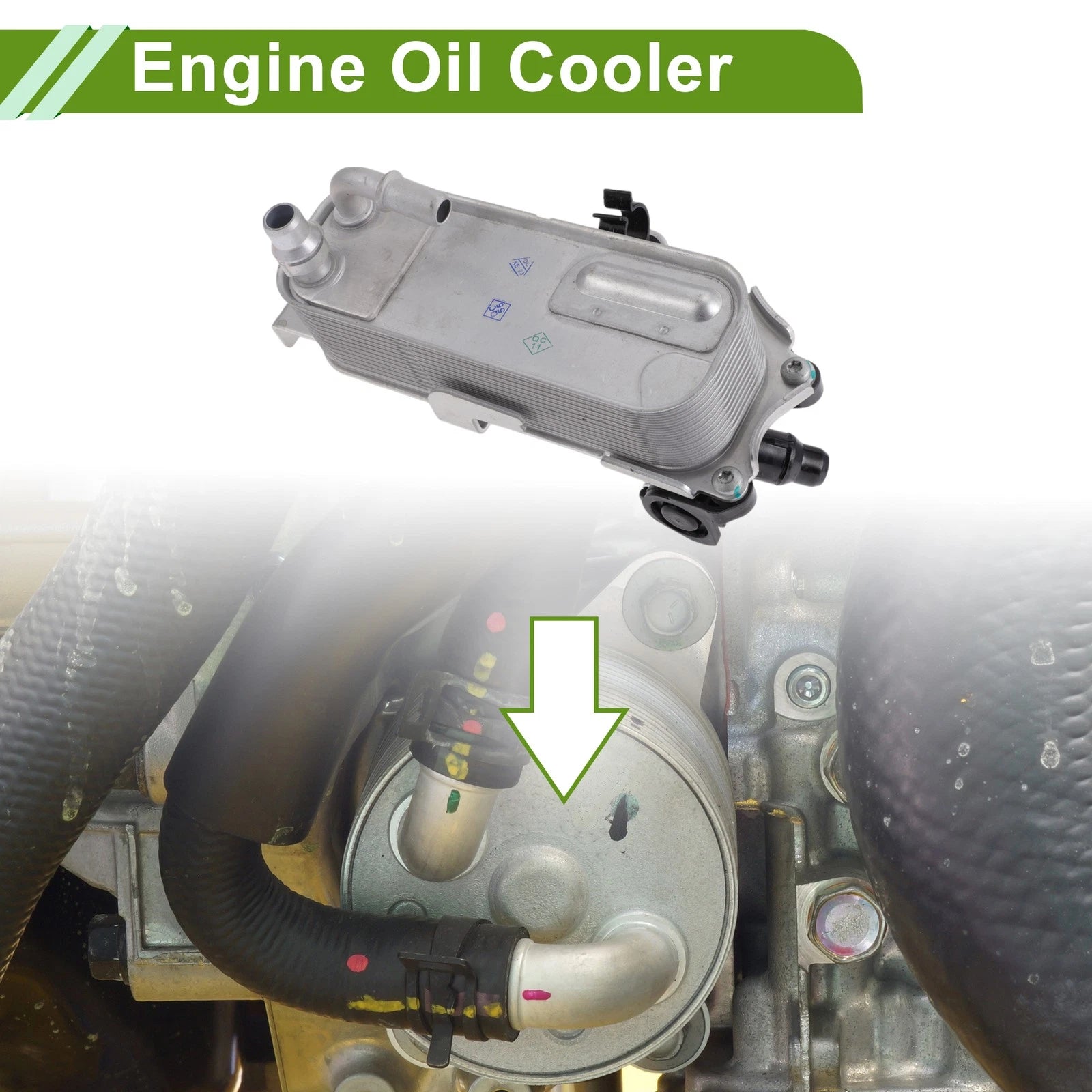 Engine Oil Cooler for BMW 320i xDrive 2013-2018 Transmission Cooler OEM Replacement