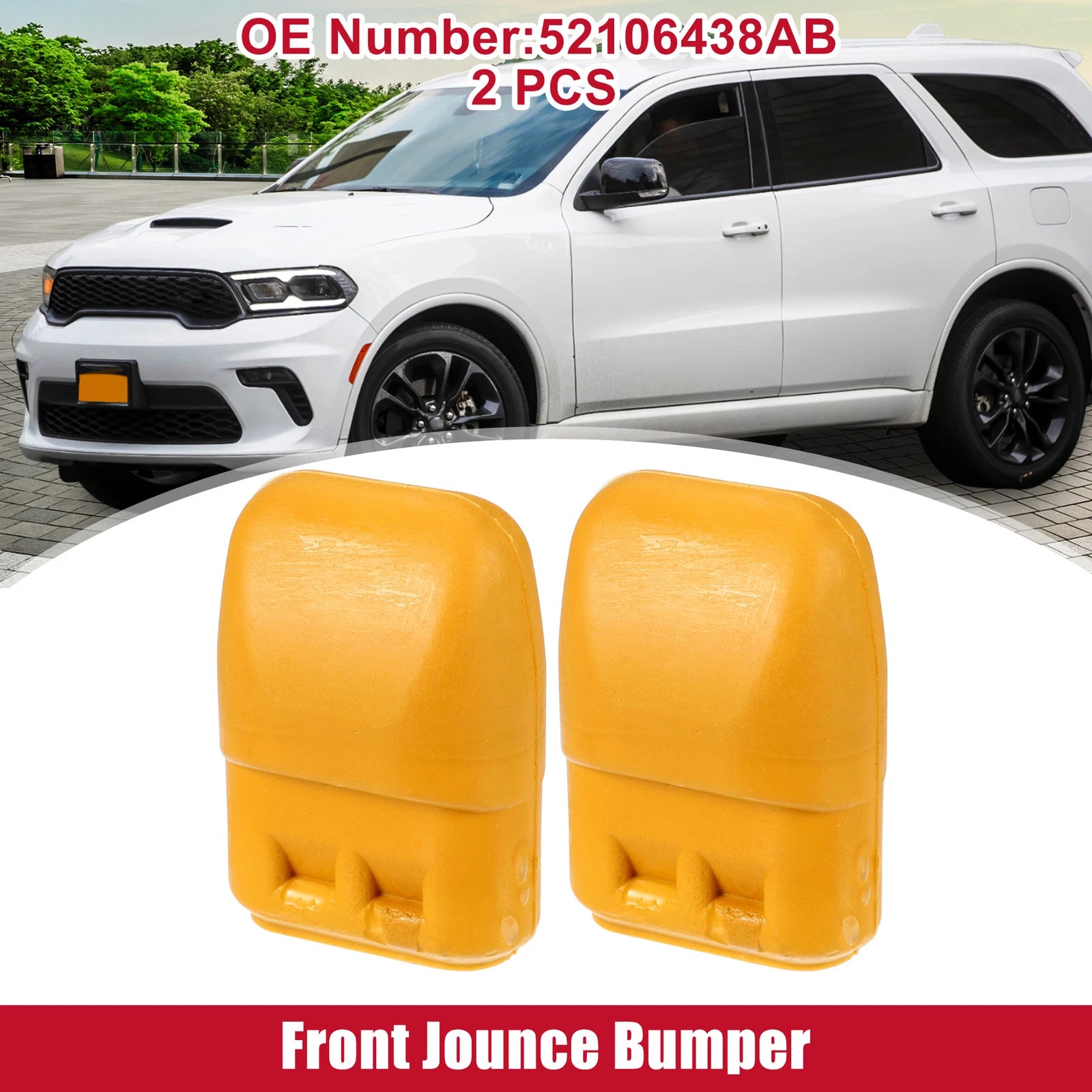 2pcs Front Jounce Bumper No.52106438AB for Dodge Durango (2000–2003)