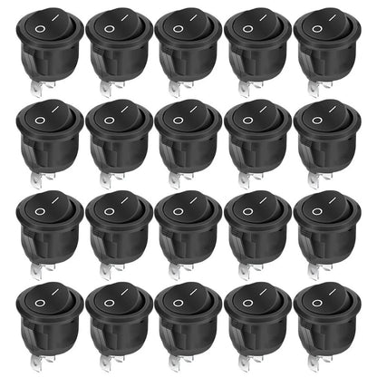 20 Toggle Switches 12V On/Off for Vehicle Lamp and Electronics