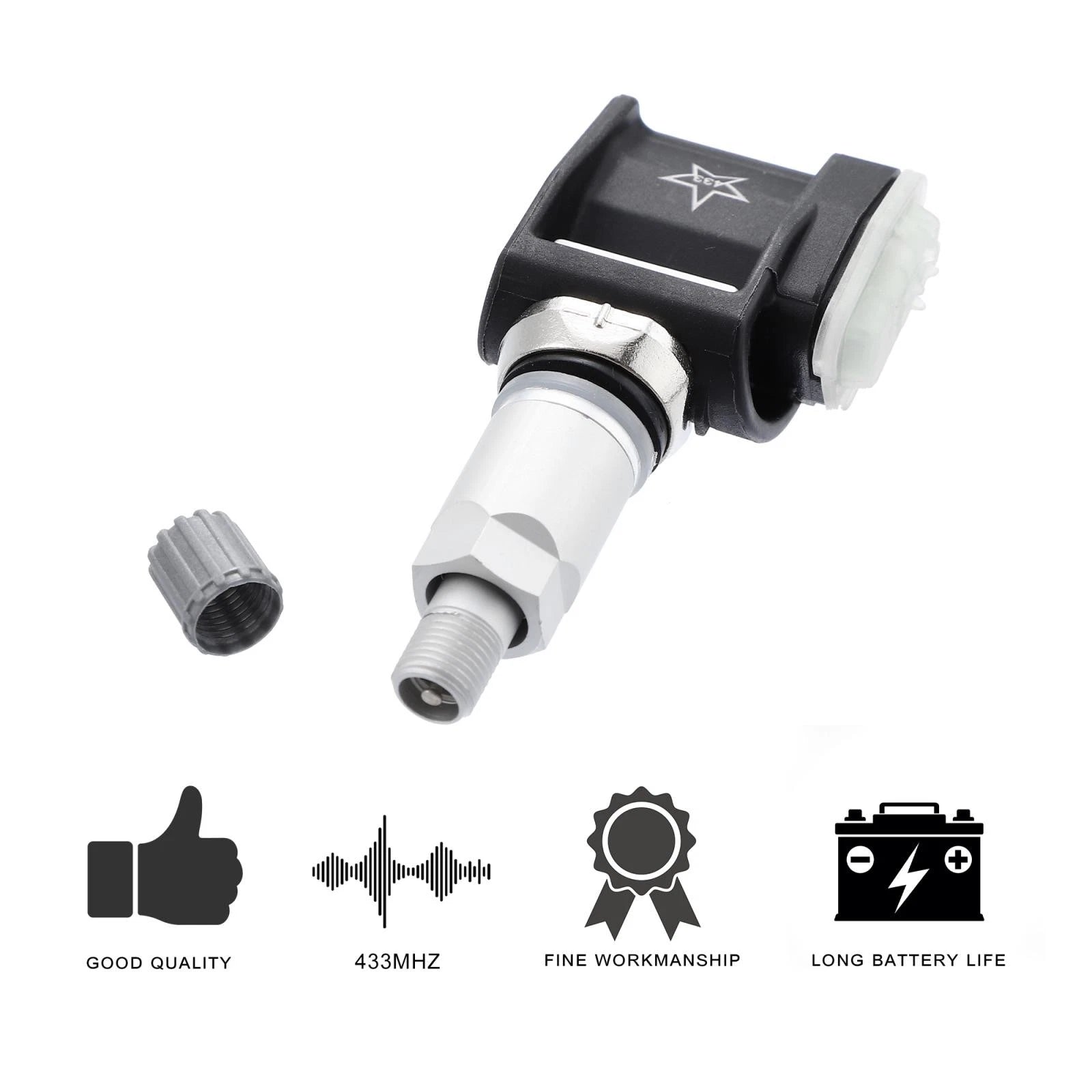 TPMS Sensor 4PCS 433MHz Replacement for BMW X5 (2007–2013)