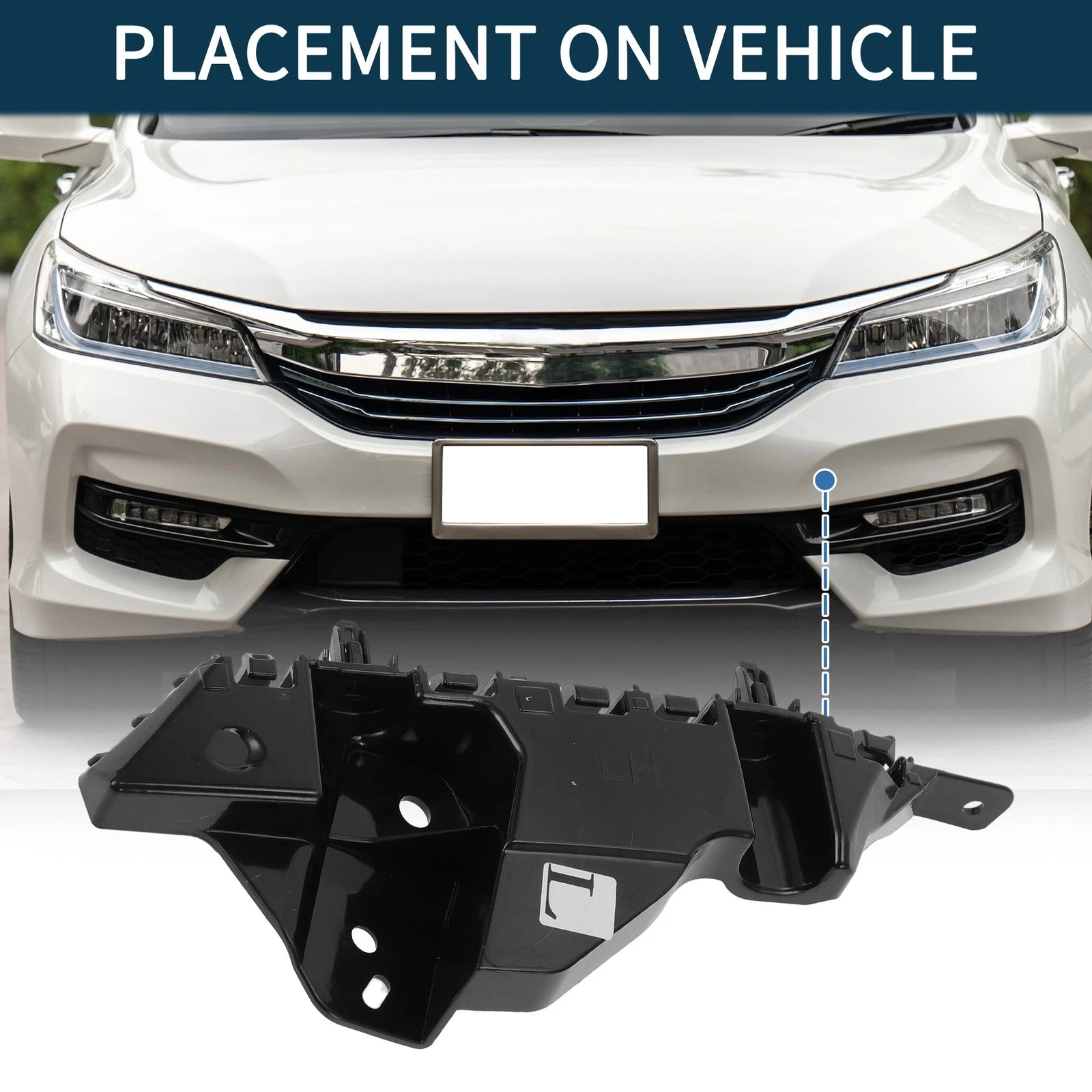 Left Front Bumper Retainer Bracket for Chevy Trax (2017–2022)