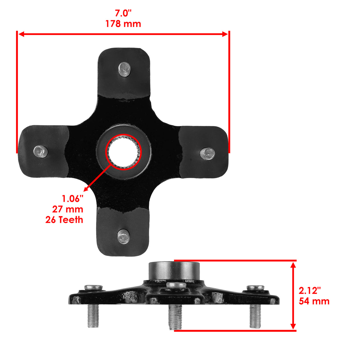 Rear Right Wheel Hub Replacement for Can Am Outlander 1000 XT (2008–2012)