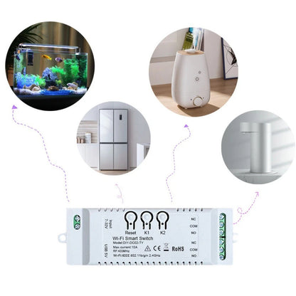 WiFi Relay Switch for Home Automation (DC/AC 7-32V)