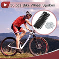 Bicycle Spokes 112mm Replacement Set for 14G Wheel (Black) (2005–2009)