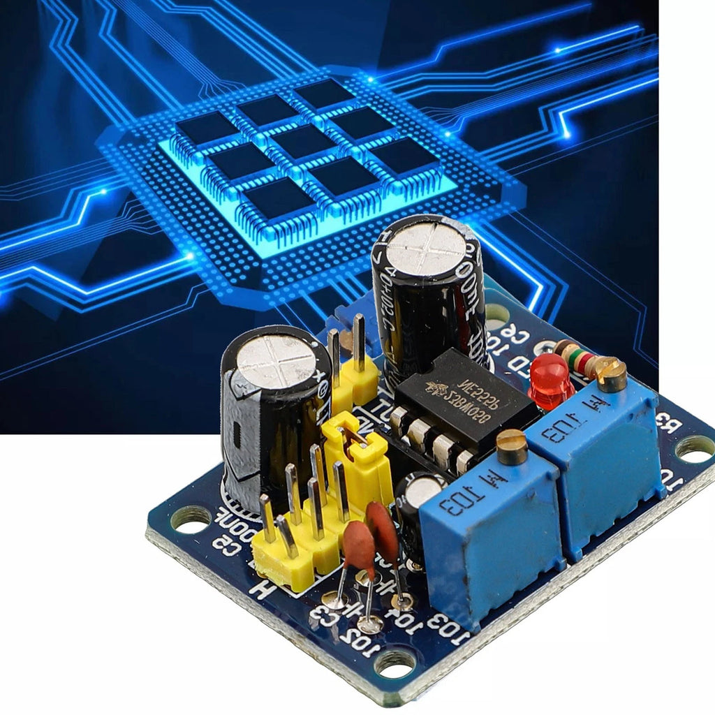 NE555 Pulse Frequency Generator Board for Various Applications (LED)