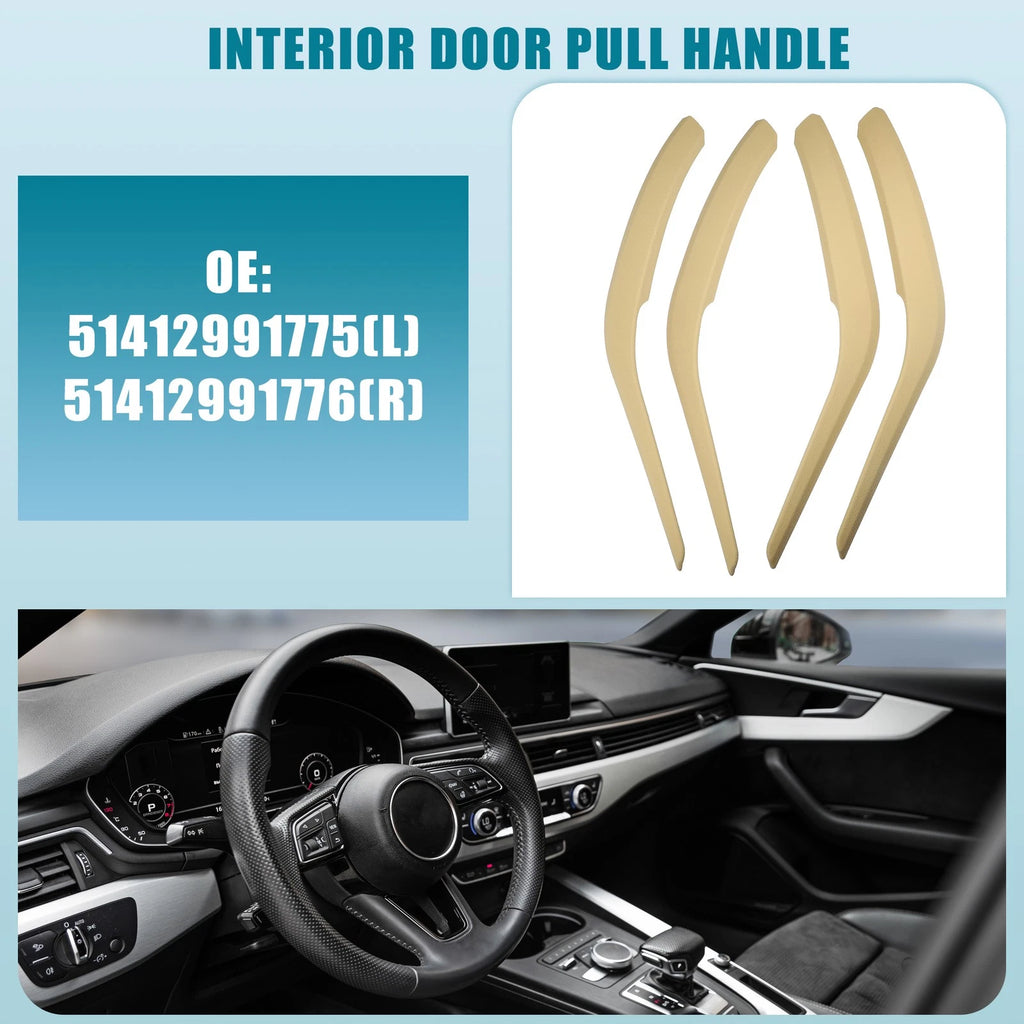 Door Pull Handle Cover Replacement for BMW X1 E84 2013–2015 Beige
