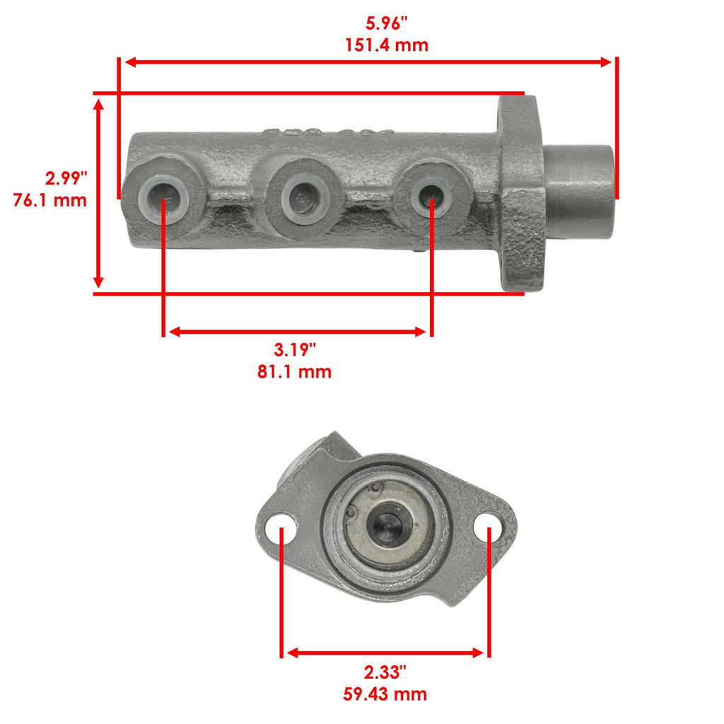Brake Master Cylinder Replacement for JCB 214 214E 215 215S 3CX (2010–2019)