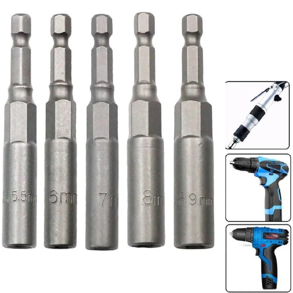 Set of 5 Hex Sockets for (5.5/6/7/8/9mm)