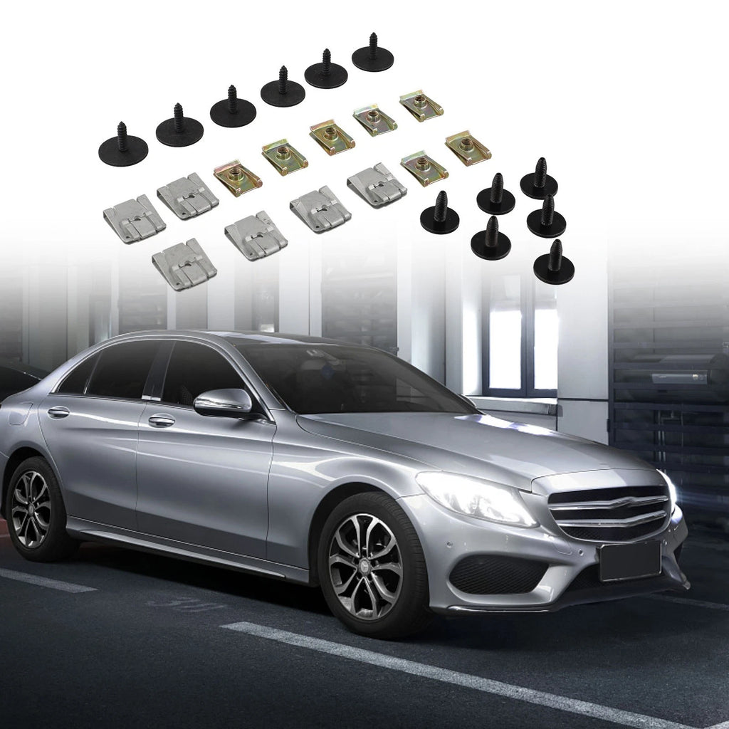 Engine Undertray Splashguard Fasteners Clips for C-Class (2015–2021)