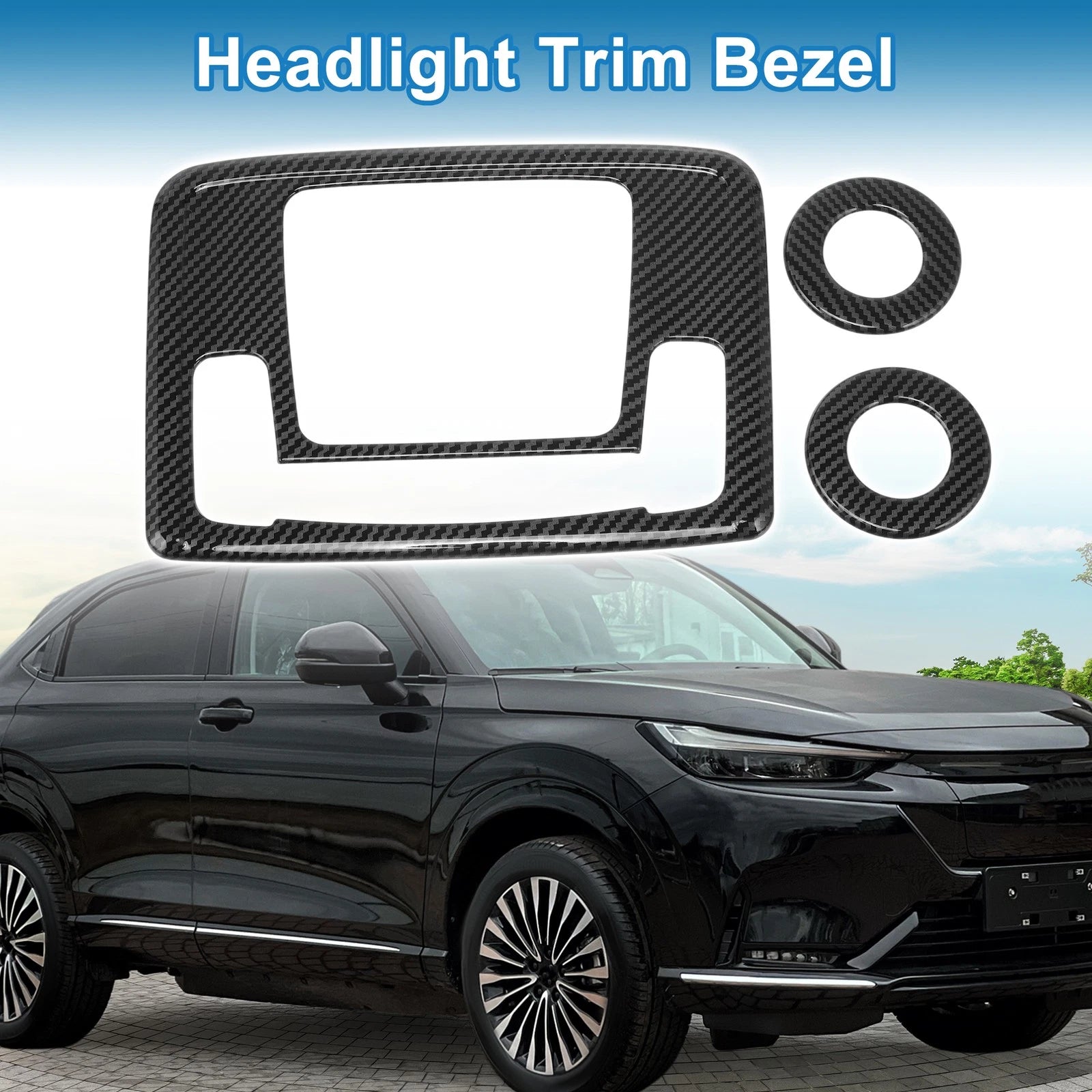 Car Back Row Headlight Trim Bezel Replacement for Honda HR-V (2021–2022)