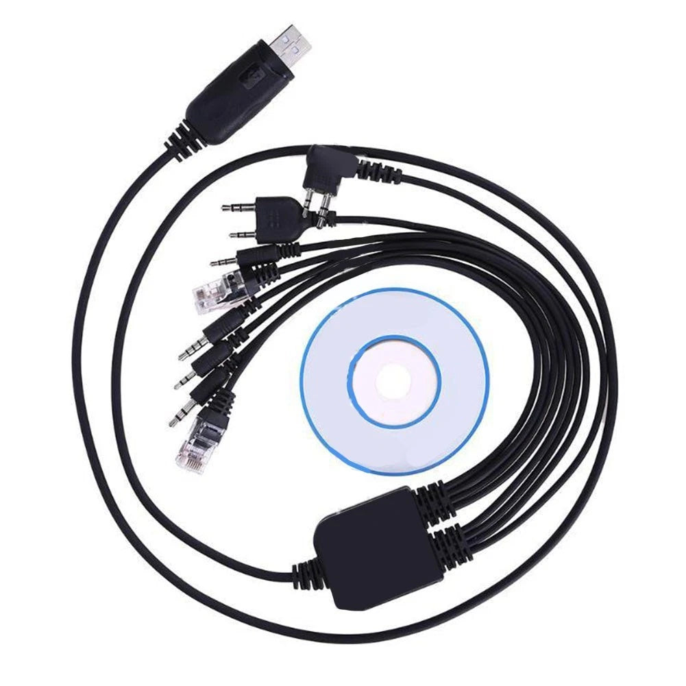 USB Cable for Radio Programming TK3107 Support (8 Interfaces)