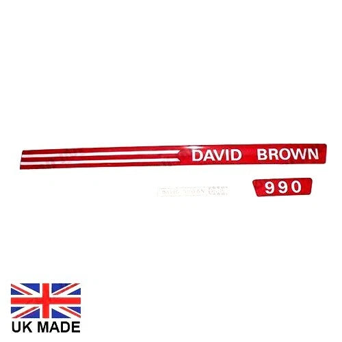 Decal Set for David Brown 990 Tractors (1972–1974)