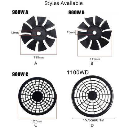 Air Compressor Fan Blade for Direct Connection 980W 1100W