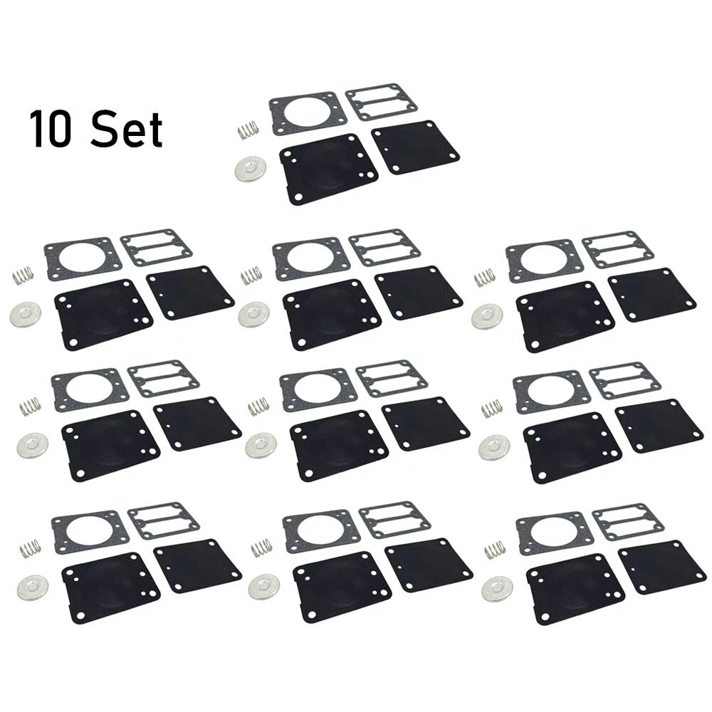 Set of 10 Fuel Pump Gasket Kit for B&S Stratton (693502, 42E000, 422000, 460000, 463000)