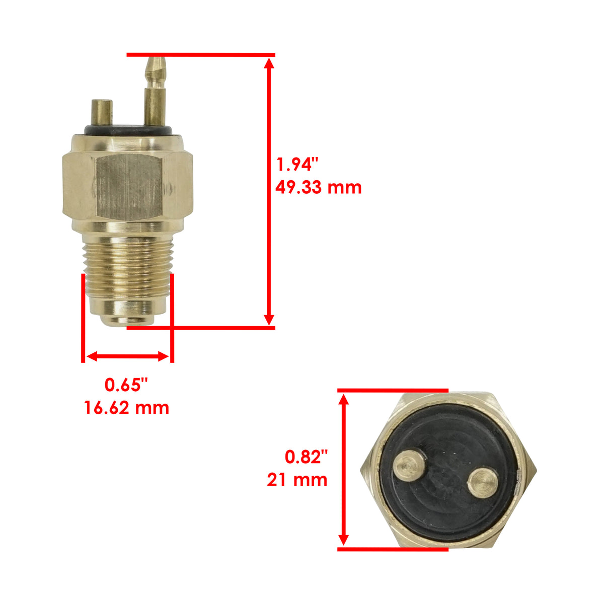 Thermal Fan Heat Sensor Switch for Polaris Trail Blazer (1996–1997)