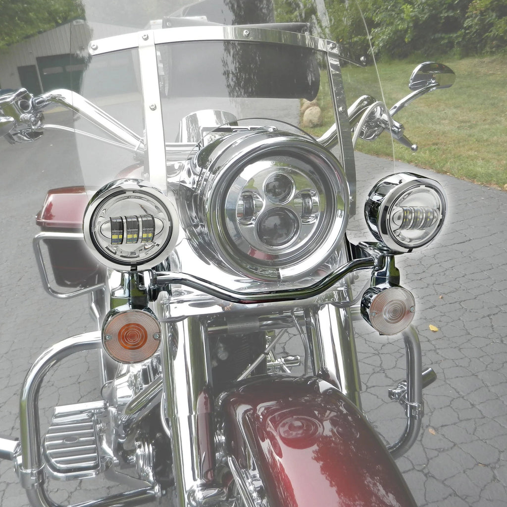 LED Passing Turn Signals Fog Light Bar for Harley Electra Glide (1994–Present)