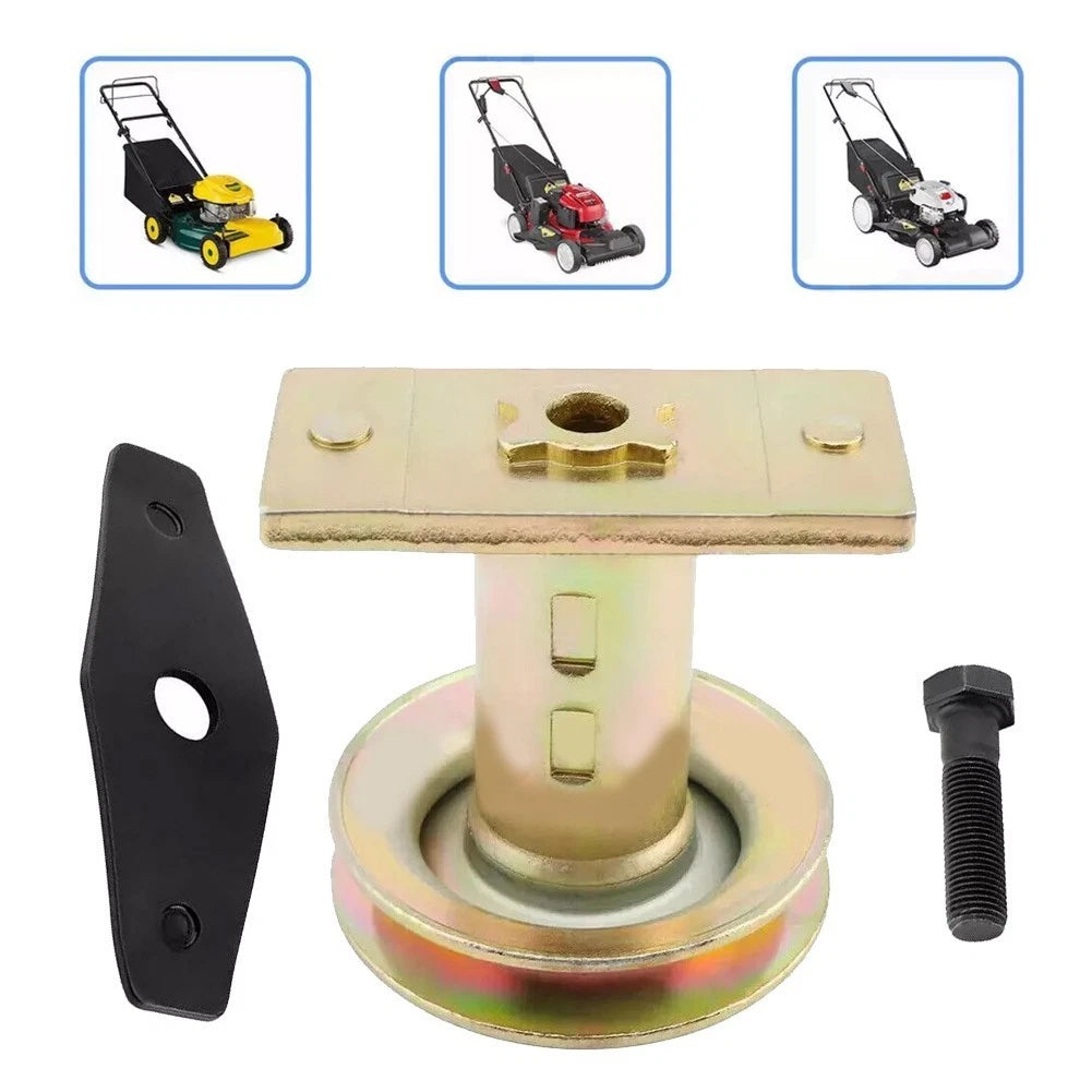 Lawn Mower Blade Adapter with Pulley Set for Smooth Cutting Performance