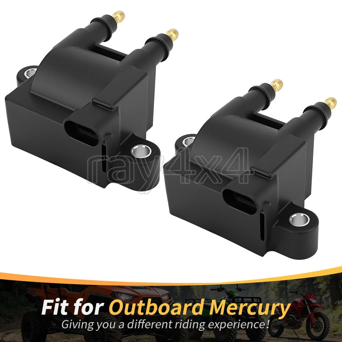 2X Dual Output Ignition Coil for Mercury Mercruiser 35 40 50 60 75 80HP