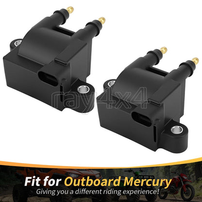 2X Dual Output Ignition Coil for Mercury Mercruiser 35 40 50 60 75 80HP