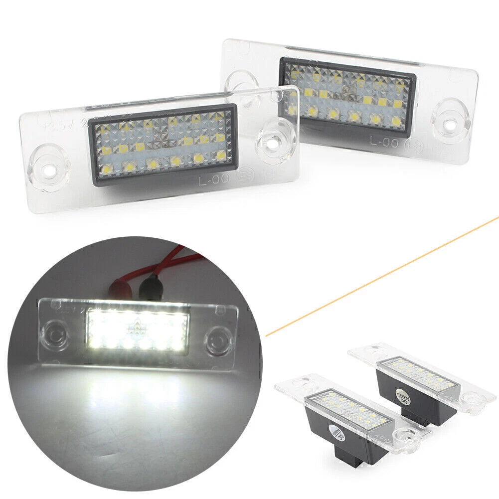 18-LED License Plate Lights for Audi A4 B5 A3/S3/Sportback (1996–2001)