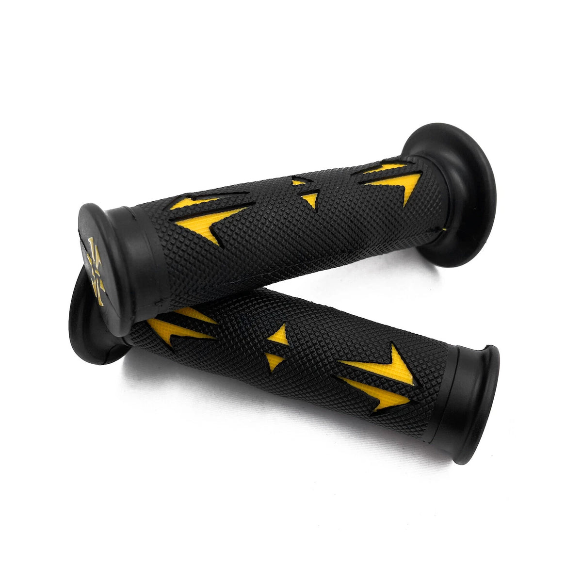 7/8" Yellow Arrow Design Rubber Hand Grip for Honda Yamaha