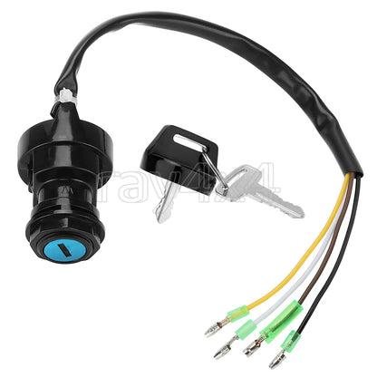 Ignition Switch with 2 Keys for Kawasaki Bayou 185 KLF185A (1985–1988)