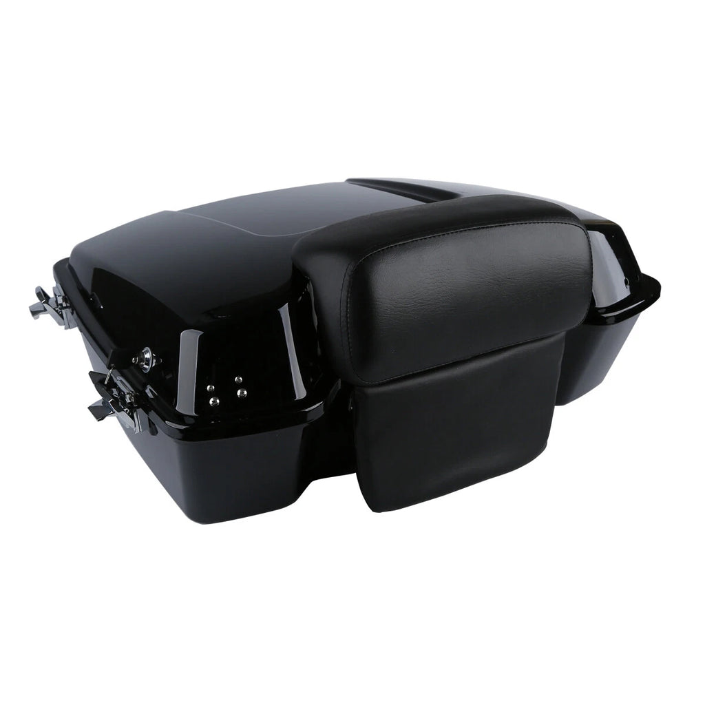 Black Chopped Trunk Backrest for Harley Davidson Touring (1997–2013)