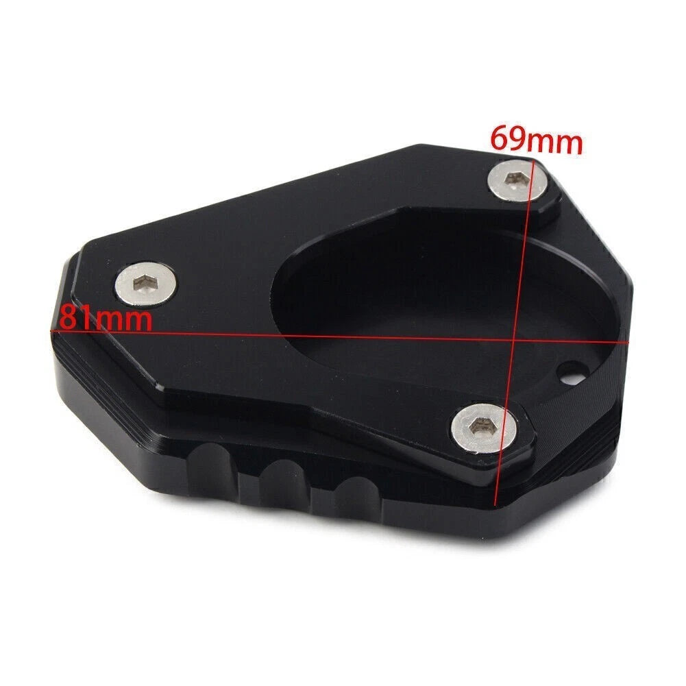 Kickstand Side Stand Enlarger Plate for Kawasaki Ninja 400 (2018–2020) Black