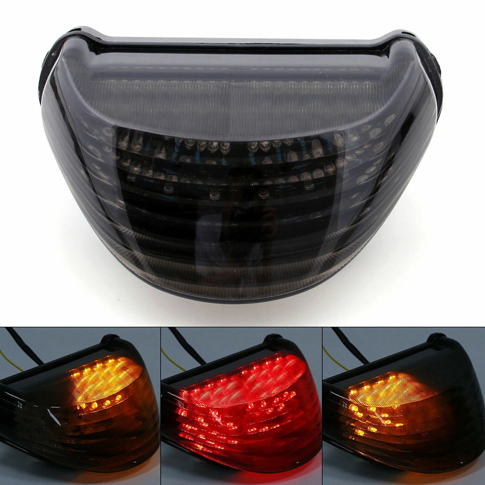Integrated LED TailLight Turn Signals for Kawasaki Ninja ZX12R (2000–2005) T9