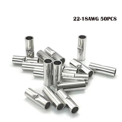 50pcs Butt Connectors for (22-10 AWG)