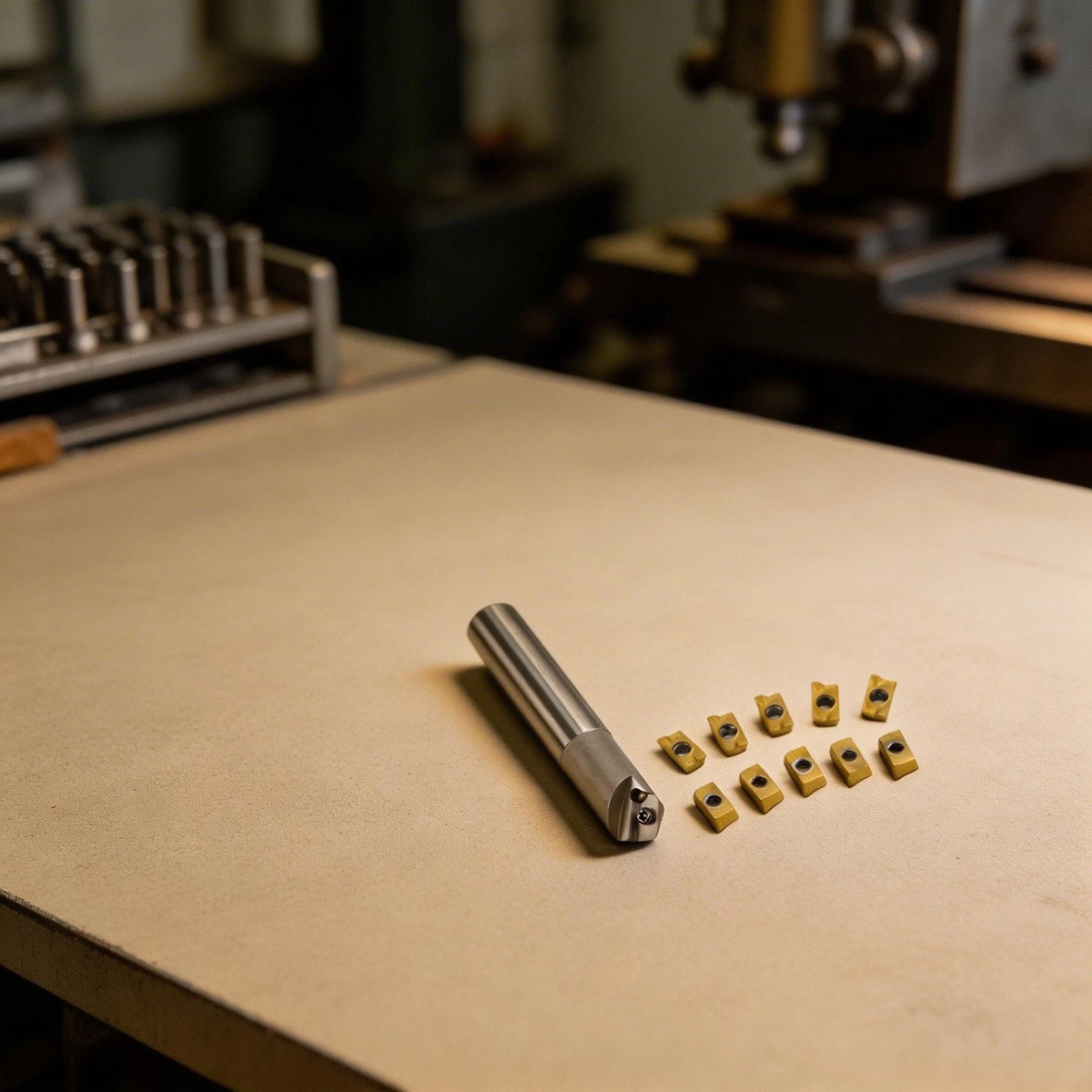 20mm Chamfer Cutter with 10 APMT1604 Inserts for CNC Projects