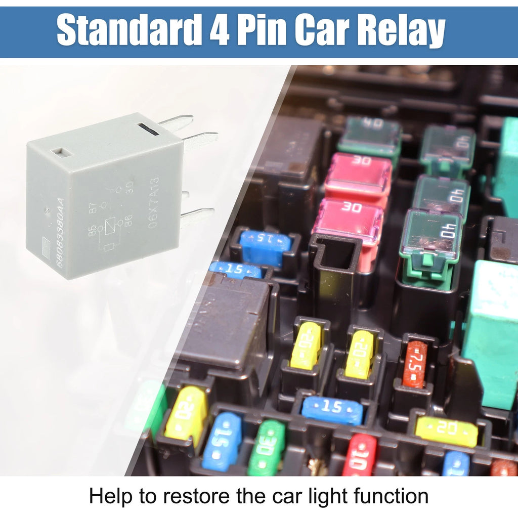 12V Power Relay 4 Pin 35A Replacement for Dodge Ram Jeep (2002–2024)