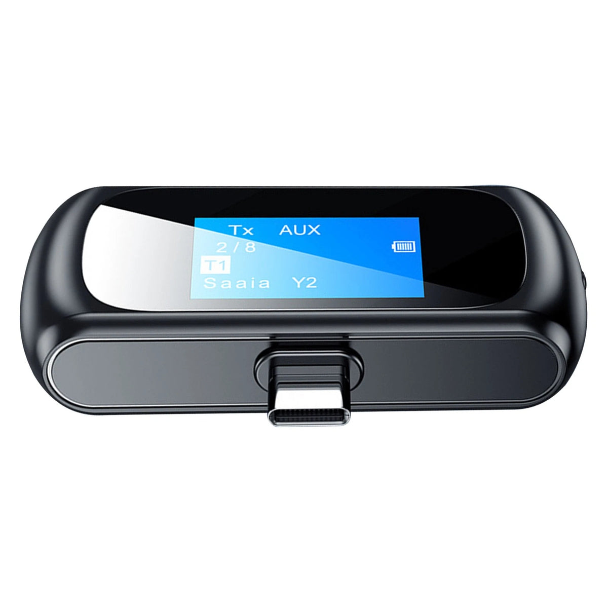 2In1 Bluetooth 5.0 LCD Transmitter Receiver for Car Audio 3.5mm Aux Adapter