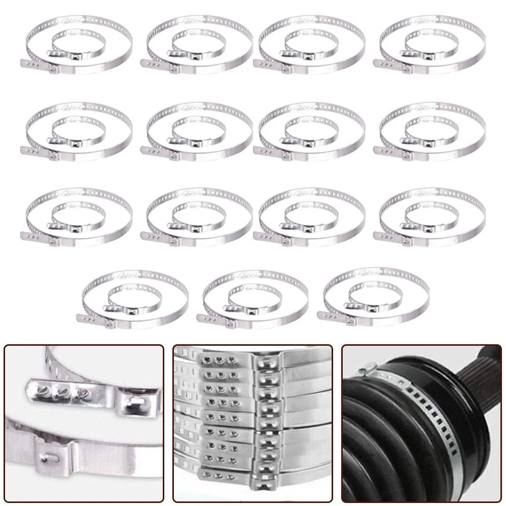 30pcs Clamp Set for Securing Various Tubes and Pipes