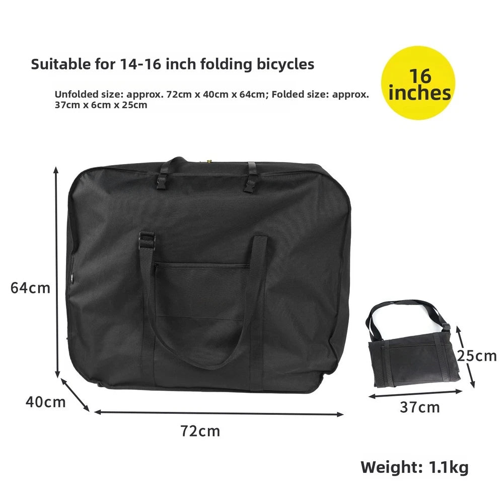 Folding Bike Bag with Padded Shoulder Strap for Folding Bikes