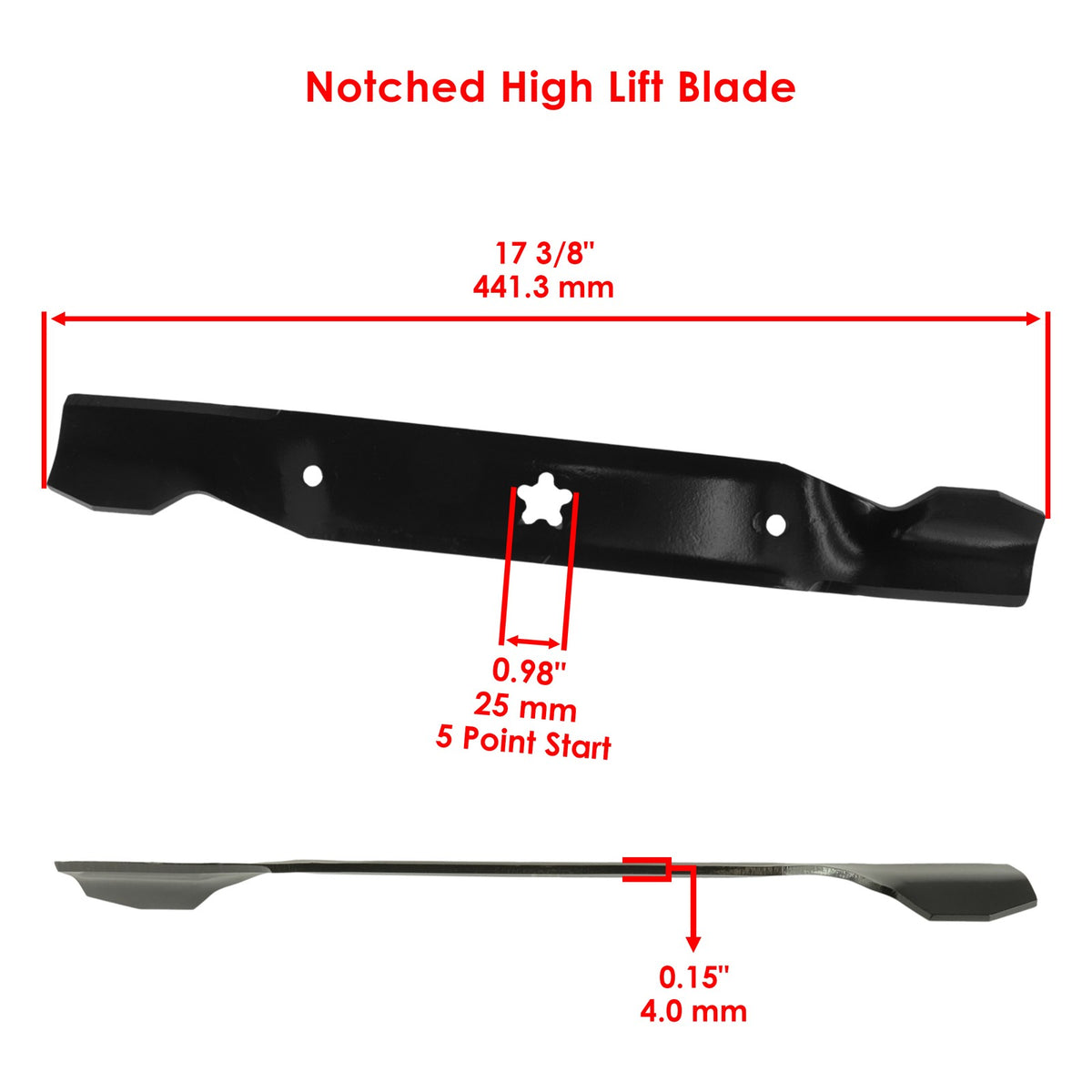 Deck Blade with Bolt Replacement for Husqvarna GT190 GT200 GTH200 (2005–2025)