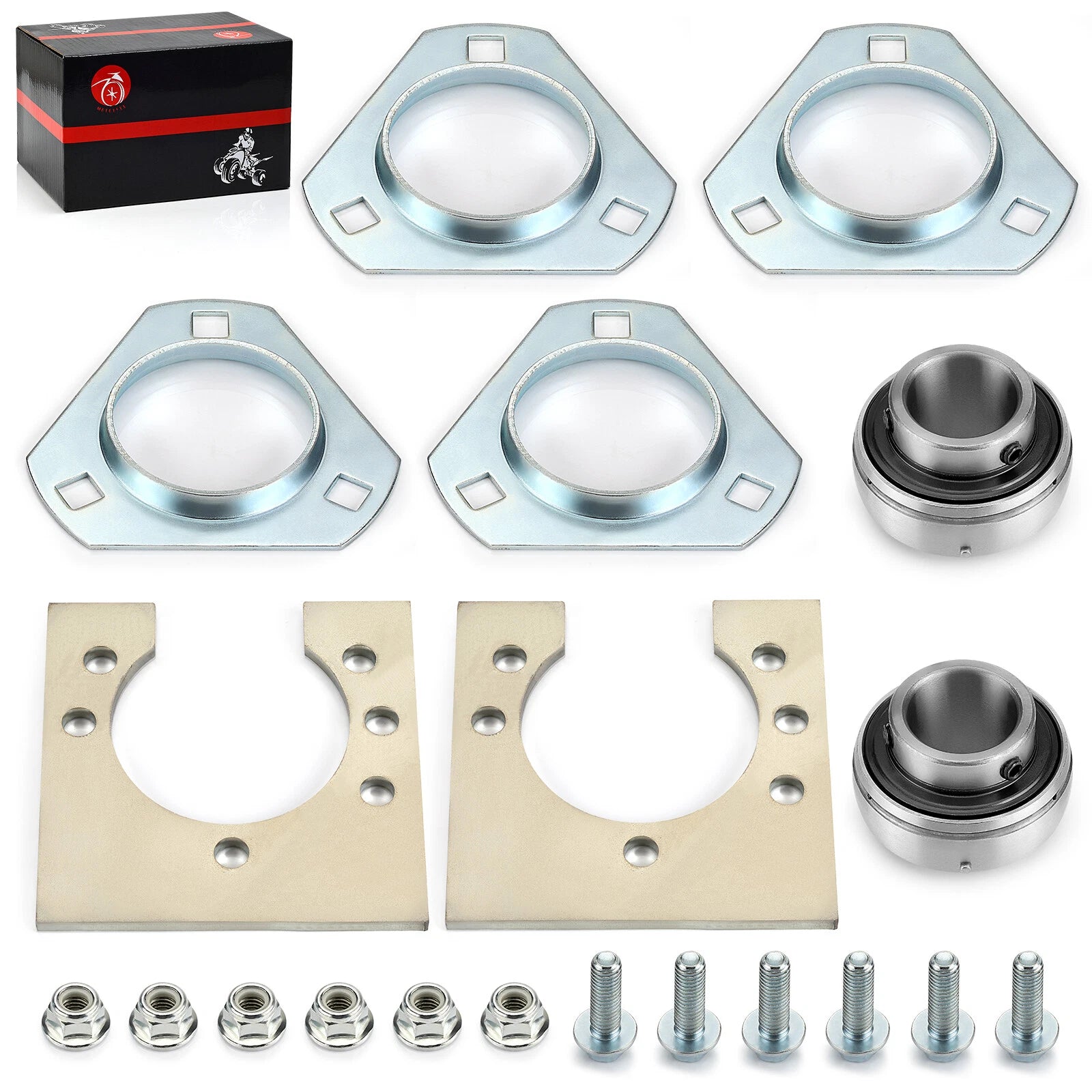 1" Live Axle Bearing Kit for Go-Kart (Fits Mini Bike)
