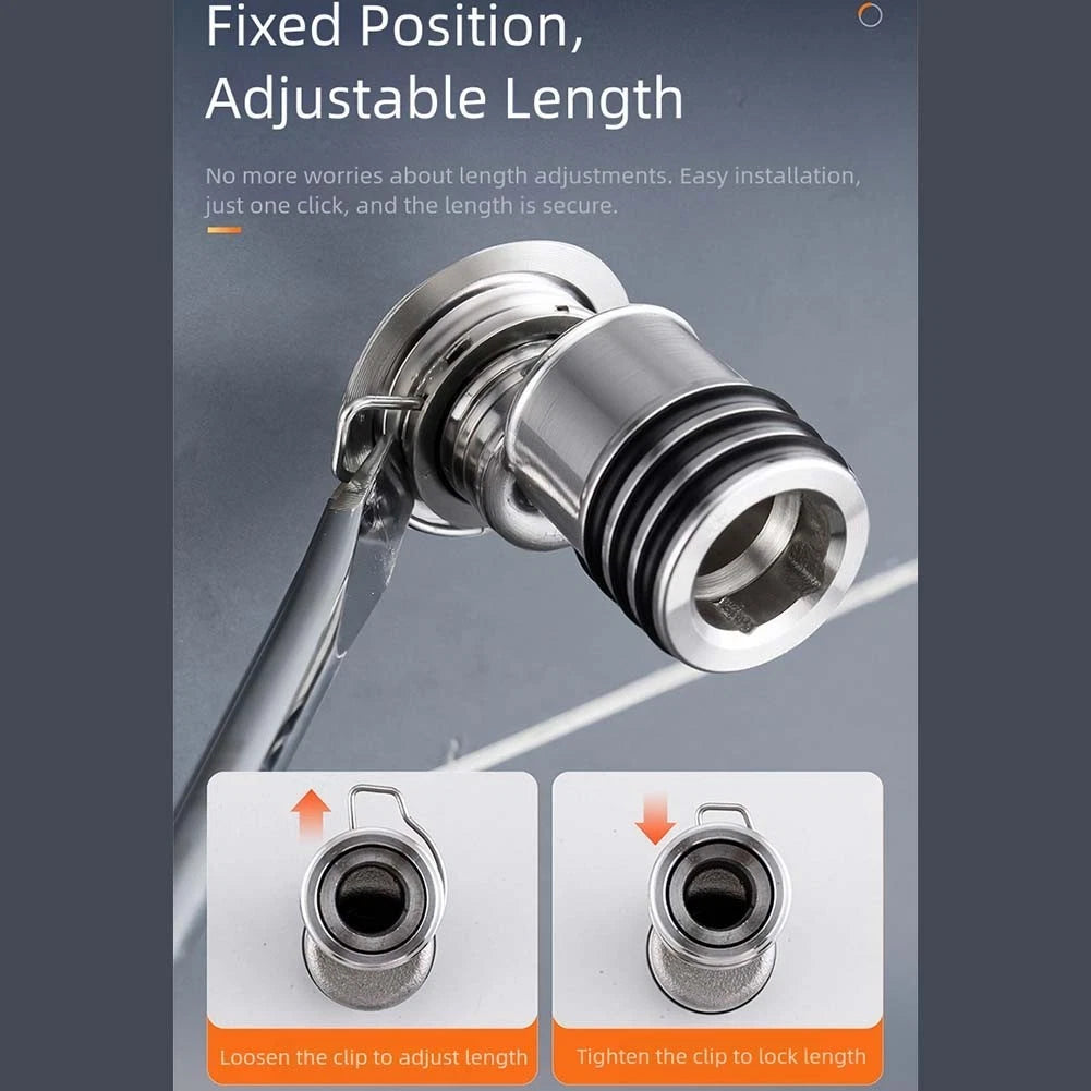 Set of 2 Adjustable Shower Faucet Adapters with Flexible Angle