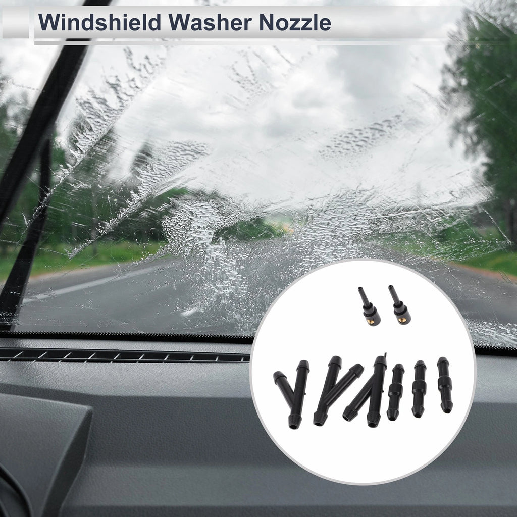 Washer Nozzle Replacement with Hose Connectors for Volkswagen (2010–2020)