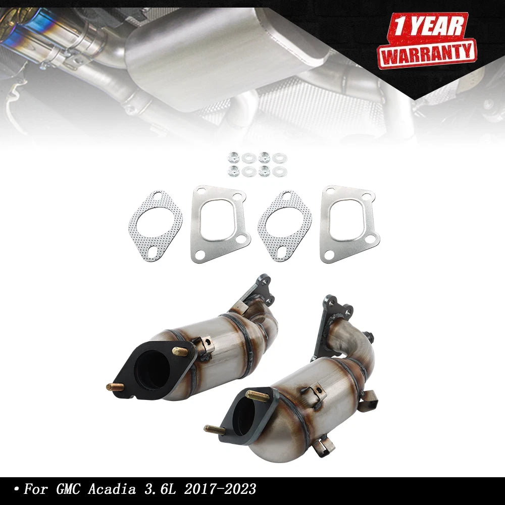 2X Front Catalytic Converter 641636 for GMC Acadia, Chevy Blazer, Cadillac XT5 (2017–2023)