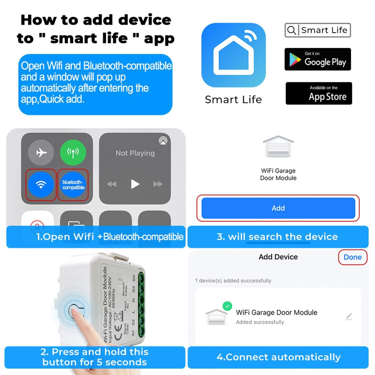 Electrical Switches Door Controller for (100-250VAC)