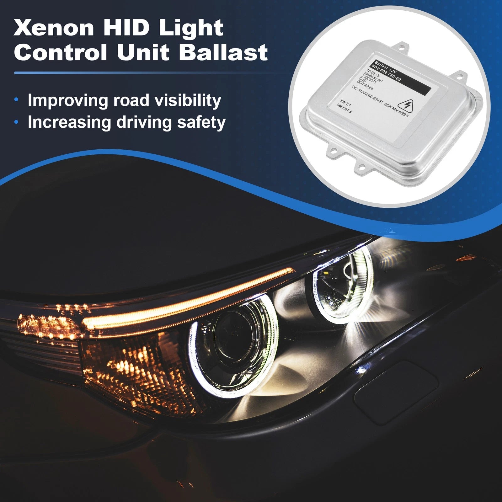 Xenon Headlight Ballast Control Unit Module for BMW X5 (2010–2013)
