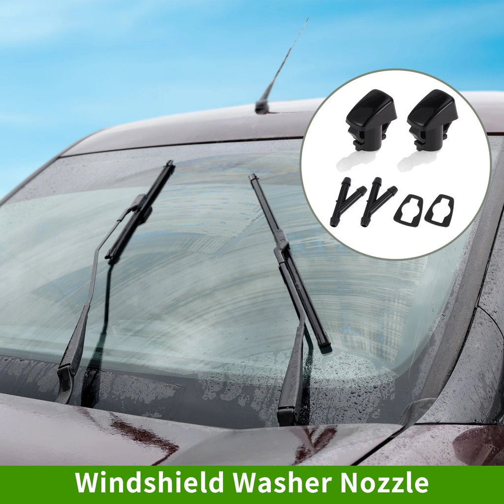 Windshield Washer Nozzle Replacement with 2 Hose Connectors for Chevrolet (2013–2017)