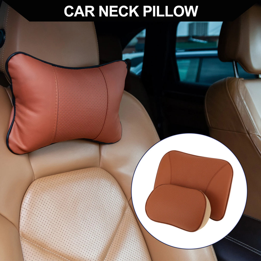 Set of 1 Memory Foam Car Headrest Pillow for Neck Back Support