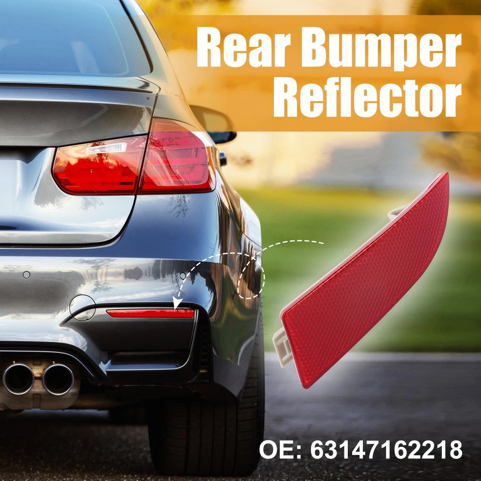 Rear Bumper Reflector Strip Cover Right Side for BMW X3 (2007–2010)